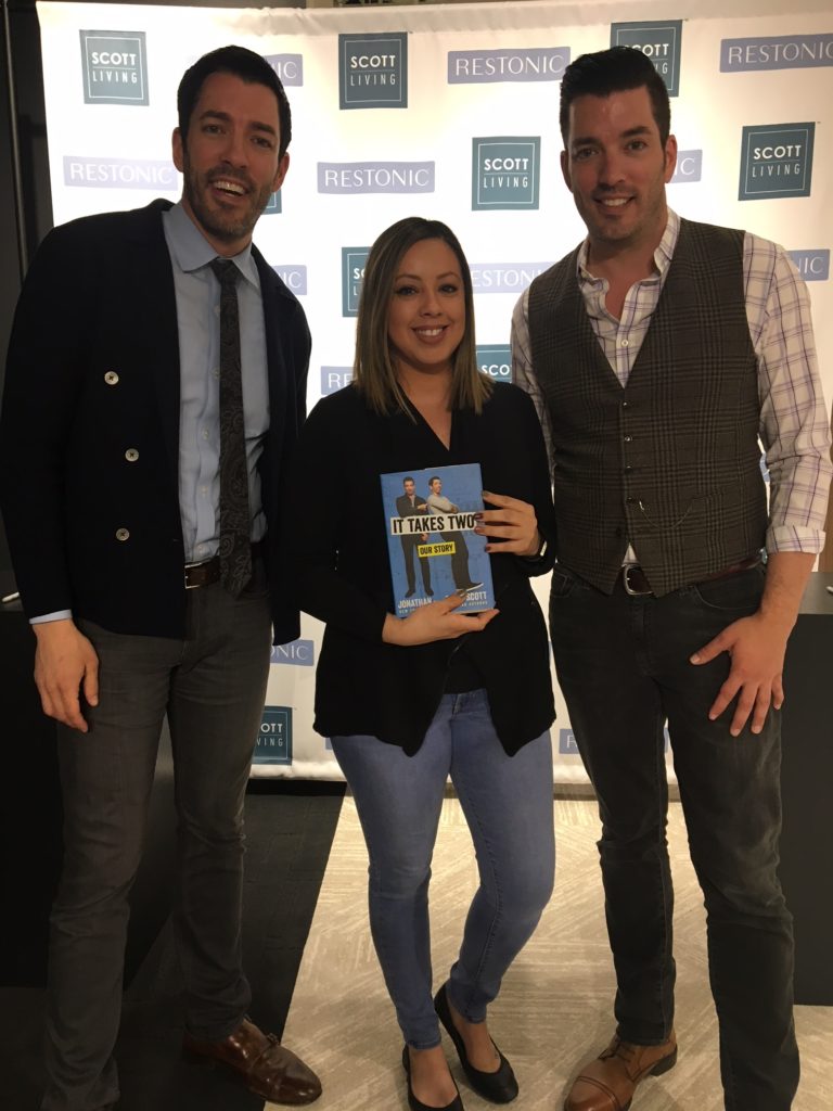 Jen Property Brothers Jen with the Property Brothers, Drew and Jonathan Scott