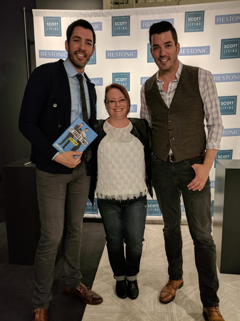 Sherrie Property Brothers Sherrie with Property Brothers, Drew and Johnathan Scott