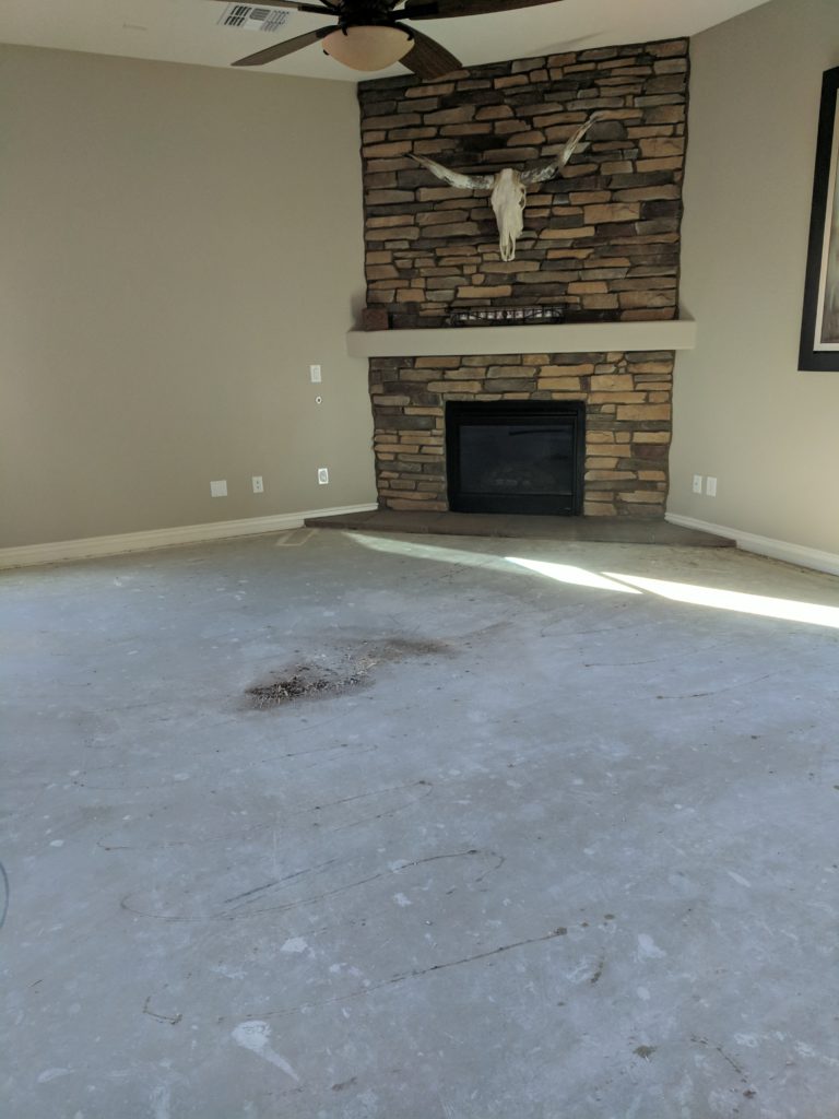 Floor Larry2 Floor before at clients home.