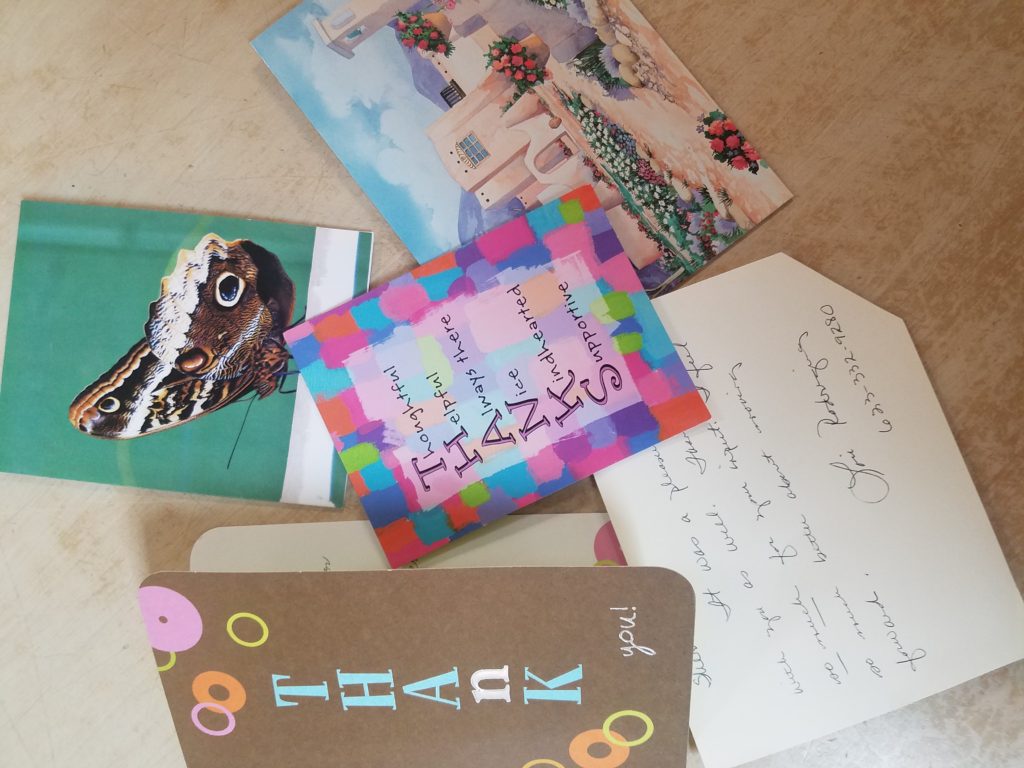 thank you outside Happy mail!